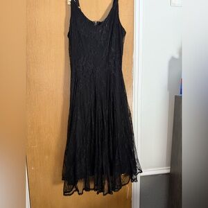 Torrid Black Lace Midi Dress